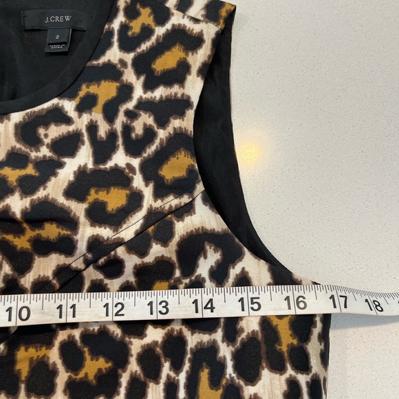 NWOT J.Crew leopard print dress size 2 - Picture 5 of 9